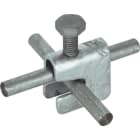 DIETZEL - Bewehrungsklemme feuerverzinkt, fl 30mm, rd 6-10mm, Schraube M10 x 25 mm