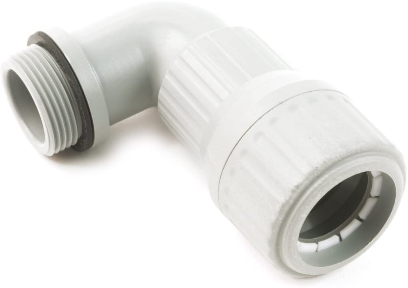DIETZEL - Kabel-Schlauchverschraubung, gewinkelt, M20x1,5mm, IP65, Polyamid, halogenfrei, grau