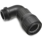 DIETZEL - Kabel-Schlauchverschraubung, gewinkelt, M20x1,5mm, IP65, Polyamid, halogenfrei, schwarz