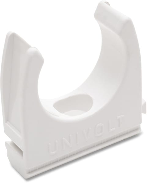 DIETZEL - PVC-Klemmschelle, Ø 20 mm, anreihbar, weiß