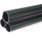 DIETZEL - PE-Lichtwellenleiter-Mehrfachrohr Ø 40/50/40mm, schwarz, Dreiecksform, neutral, 800 m