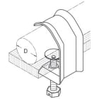 DIETZEL - Kabel- und Rohrhalter, für bis 20 mm, 20 mm, verzinkt