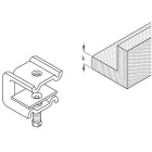 DIETZEL - Montageklemme, Klemmbereich 20-40 mm, M8, 44 mm, Edelstahl (V2A)