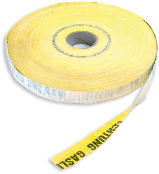 DIETZEL - PE-Ortungswarnband, 40mm, mit 2 Edelstahldrähten, Achtung ASFINAG/Lichtwellenleiter, gelb, 250 m