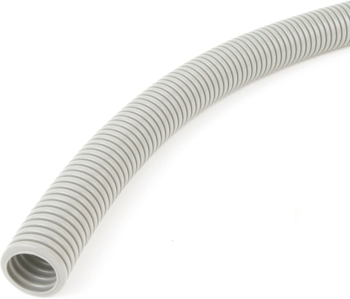 DIETZEL - PVC-Panzerflexrohr, Ø 32 mm, biegsam, schwer, UV-stabilisiert, hellgrau, 50 m