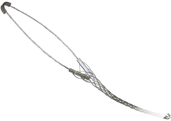 DIETZEL - Kabelhaltestrumpf, 1 Schlaufe, Ø 6-8 mm, Wirklänge 90 mm, Edelstahllitze