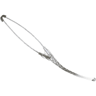DIETZEL - Kabelhaltestrumpf, 1 Schlaufe, Ø 6-8 mm, Wirklänge 90 mm, Edelstahllitze