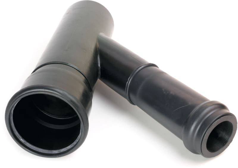 DIETZEL - Abzweigmuffe, 45°, Ø 110 mm, PE-HD, Wanddicke 4,2 mm, Druckstufe PN4, sanddicht
