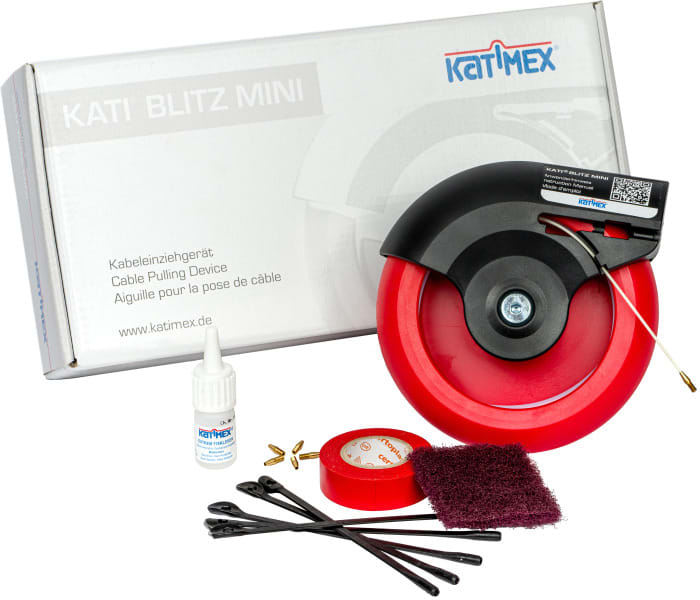 DIETZEL - Kabeleinziehgerät, Kati-Blitz Mini, 35 m, inkl. Zubehör