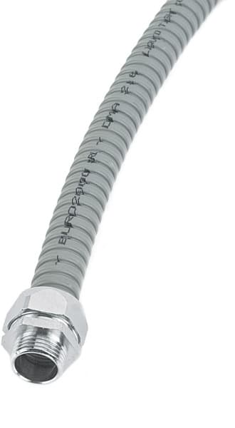 DIETZEL - Metallschutzschlauch, Ø 21 mm, PVC-vakuumummantelt, Stahl verzinkt, IP67, 30 m