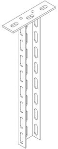 DIETZEL - Konsolhalter, dreiseitig gelocht, 57x30x200 mm, tauchfeuerverzinkt