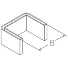 DIETZEL - Schutzkappe, Profil U40, 40 mm, Polyethylen