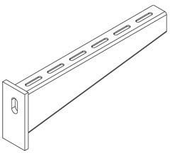 DIETZEL - Wandkonsole, mittelschwer, 300x85x320 mm, tauchfeuerverzinkt