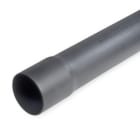 DIETZEL - PVC-Kabelschutzrohr, Ø 66 mm, starr, mittel, N450, gemufft, schwarz, 6 m