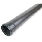 DIETZEL - PVC-Kabelkanalrohr, 110x3,2mm, starr, N250, gemufft, Lippendichtring, sw/gr, 5m