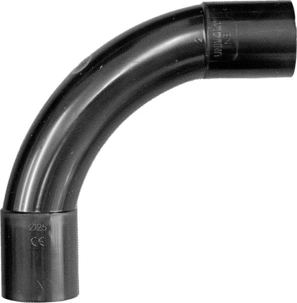 DIETZEL - PVC-Steckbogen, Ø 25 mm, 90°, gemufft, schwarz
