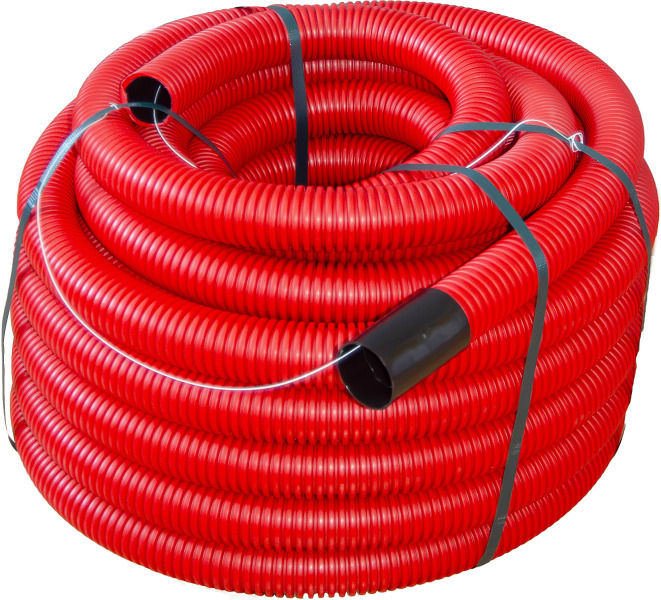 DIETZEL - PE-Kabelschutz-Verbundrohr, Ø 63 mm, N450, halogenfrei, inkl. Muffe, rot