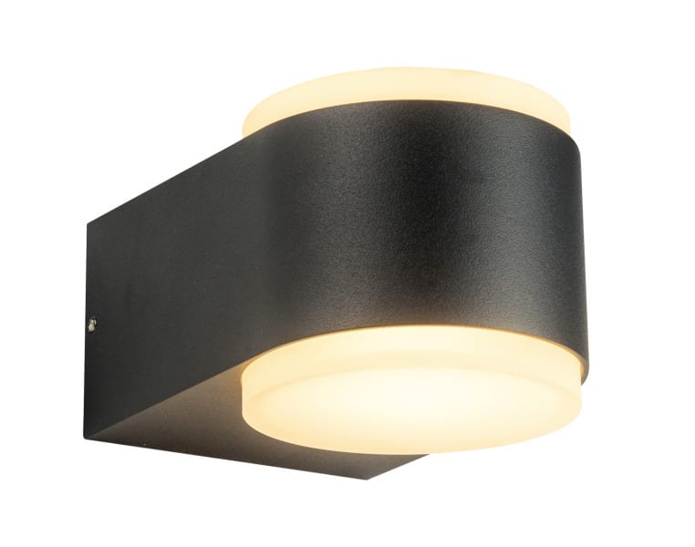 MLIGHT - Außenwandleuchte ENRICO IP 54 round, up and down 8W,230V,3000K