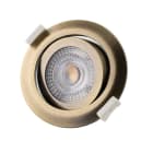MLIGHT - LED Einbaustrahler PLANO dimmbar Messing-gebürstet 5W, 230V, 3000K, 380lm, IP20, Ra>90, 38°