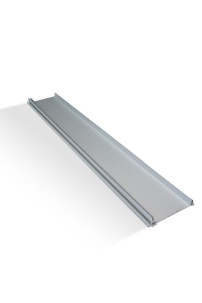 FEAL - Brüstungskanal Alu Natur eloxiert Oberteil 80mm L=3m