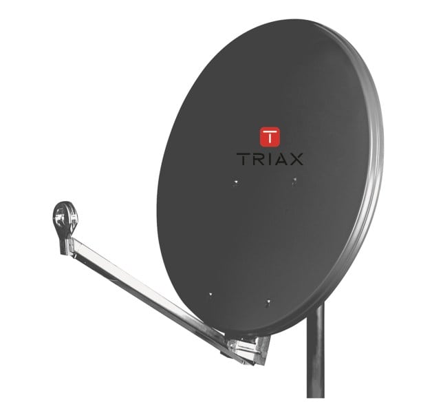 TRIAX - Offset-Parabolantenne 75cm schiefergrau