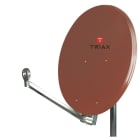 TRIAX - Offset-Parabolantenne 85cm ziegelrot