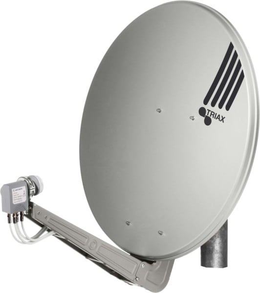 TRIAX - Offset-Parabolantenne 85cm lichtgrau