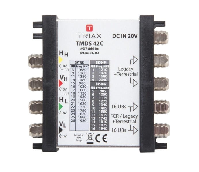 TRIAX - Einkabel-Multischalter SCR/dSCR 16Teilnehmer