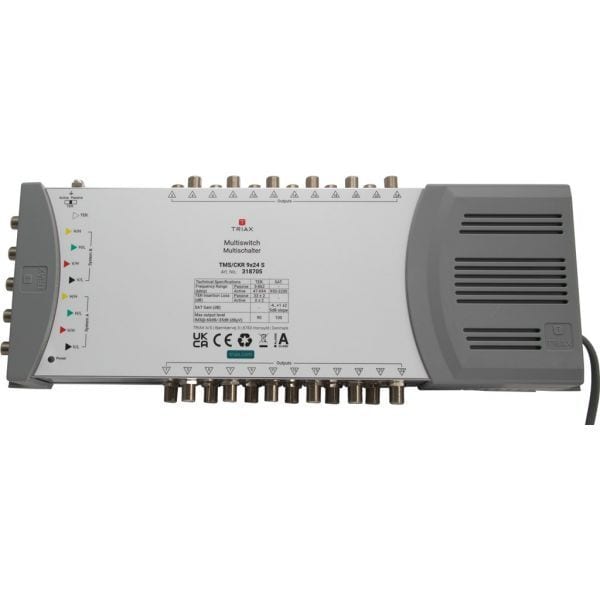 TRIAX - Multischalter 8SAT+1terr. 24fach Netzteil terr.aktiv/passiv