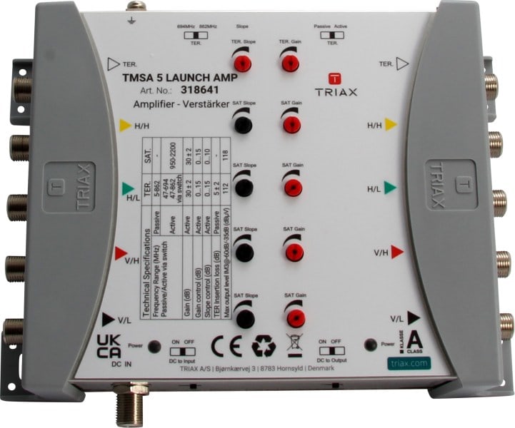 TRIAX - Leistungsverstärker 5Eingänge 30dB