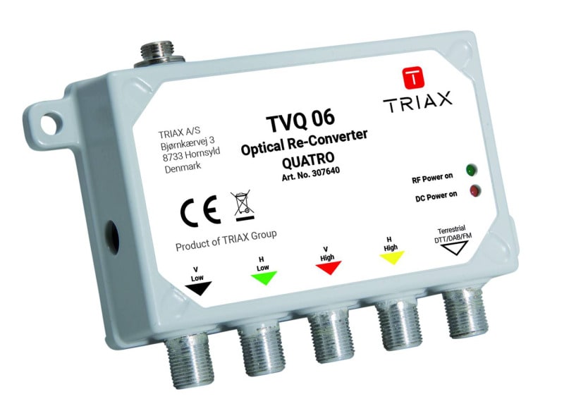 TRIAX - Opto-Quatro-Rückumsetzer 4Sat+Terr.fürTOL 32/64 Opto-IES 1