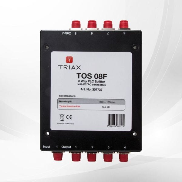 TRIAX - Verteiler 8fach optisch mit FC/PC Anschlüssen