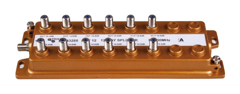 TRIAX - F-Verteiler 12fach 5-1000MHz 14dB brummentkoppel