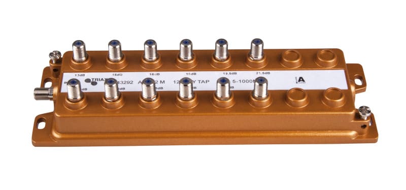 TRIAX - F-Abzweiger 12f. 5-1000MHz 13..22dB unsymmetrisch brummentk.