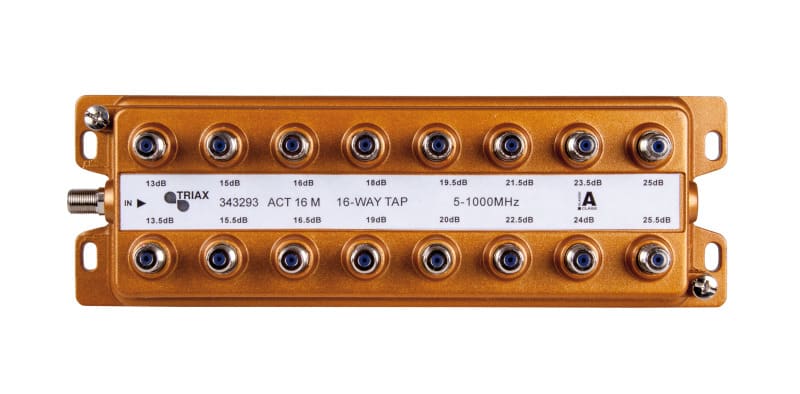 TRIAX - F-Abzweiger 16f. 5-1000MHz 13..25.5dB unsymmetr. brummentk.