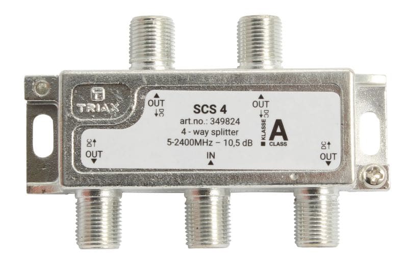 TRIAX - SAT Verteiler 4fach 5-2400MHz 10.5dB