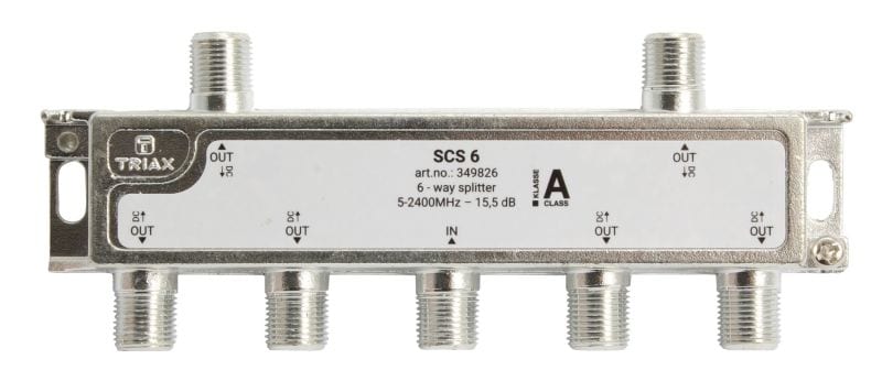 TRIAX - SAT Verteiler 6fach 5-2400MHz 15.5dB