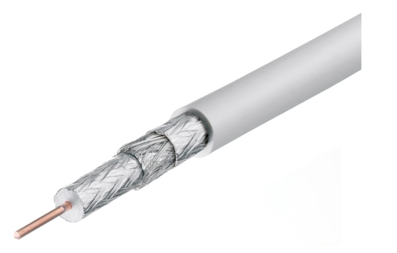 TRIAX - Koaxialkabel PVC 3fach geschirmt 250m Spule weiß