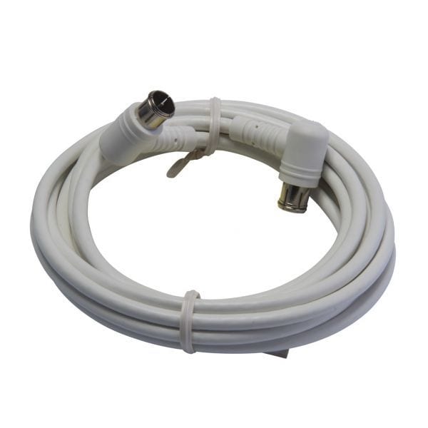 TRIAX - SAT-Anschlusskabel Quick-F-Winkelstecker 1.5m A+ weiß