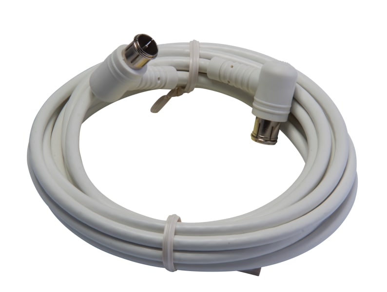TRIAX - SAT-Anschlusskabel Quick-F-Winkelstecker 3m A+ weiß