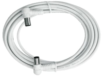 TRIAX - Anschlusskabel TV&Radio IEC-Winkelstecker-Buchse 1.5m A++ ws