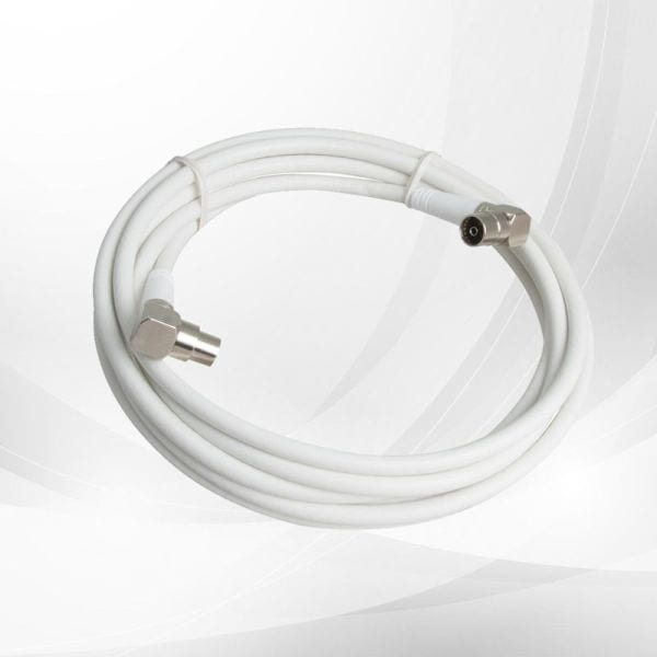 TRIAX - Anschlusskabel f.TV&Radio IEC-Winkelstecker-Buchse 3m A++ ws