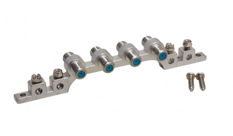 TRIAX - Erdungsblock 4-fach 4F-Buchse beidseitig belegbar