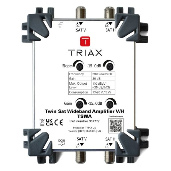 TRIAX - Sat-Wideband Verstärker 15-30 dB regelbar