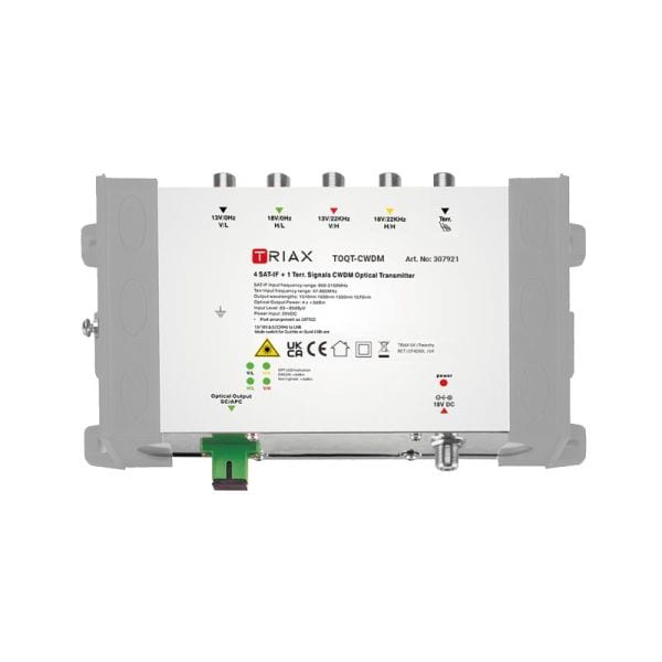 TRIAX - Opt. Sender Quattro SC-APC Ausg.leistung:5dBm o.Netzteil