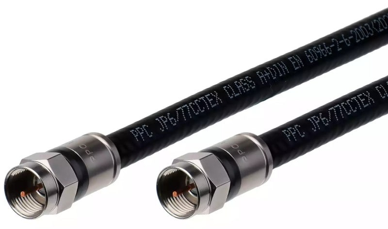 TRIAX - Prof. Verbindungskabel F-Schraubstecker 40cm sw