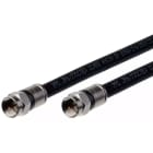 TRIAX - Prof. Verbindungskabel F-Schraubstecker 50cm sw