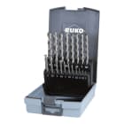 RUKO - Spiralbohrer-Satz DIN 338 TL 3000, HSS-G in Kunststoffkassette - 19 tlg.