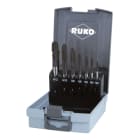 RUKO - Maschinengewindebohrer-Satz HSSE-Co 5 TiAlN in Kunststoffkassette 7-teilig
