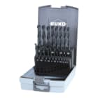 RUKO - Spiralbohrer-Satz DIN 338 Typ N, HSS-R in Kunststoffkassette - 19 tlg., Ø 1mm bis 10mm x 0,5 mm steigend